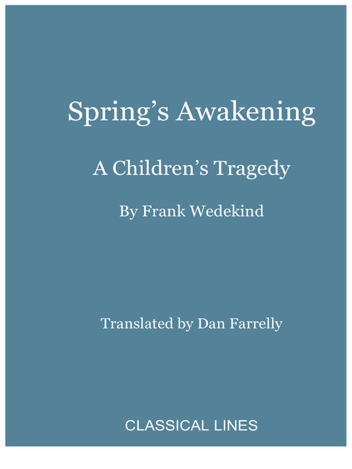 Title details for Spring's Awakening by Frank Wedekind - Available